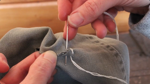 stitching cloth