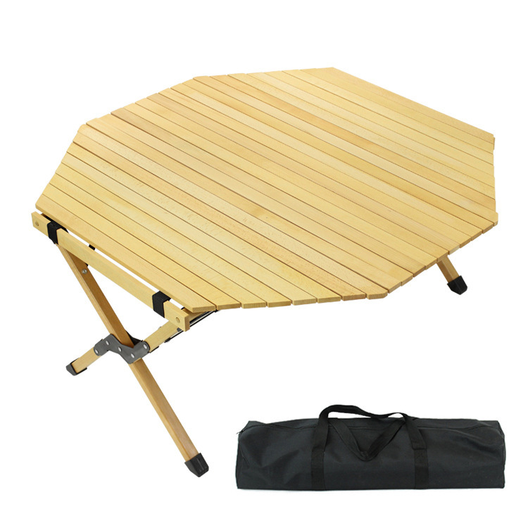 Wooden camping table